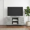 TV staliukas Televizoriaus spintelė 102 x 34,5 x 52 cm Betono pilka