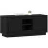 TV staliukas Televizoriaus spintelė 102 x 35 x 45 cm Juodas ąžuolas
