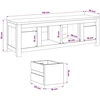 TV staliukas Televizoriaus spintelė 110 x 30 x 35 cm Natūrali
