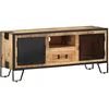 TV staliukas Televizoriaus spintelė, 110x31x46cm, neapdorota mango mediena