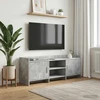 TV staliukas Televizoriaus spintelė 130 x 33 x 47 cm Betono pilka