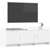 TV staliukas Televizoriaus spintelė 130 x 33 x 47 cm Balta Apdirbta mediena