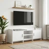 TV staliukas Televizoriaus spintelė 130 x 33 x 47 cm Balta Apdirbta mediena