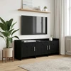 TV staliukas Televizoriaus spintelė 130 x 33 x 47 cm Juodojo ąžuolo