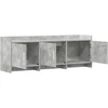 TV staliukas Televizoriaus spintelė 130 x 33 x 47 cm Betono pilka