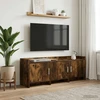 TV staliukas Televizoriaus spintelė 130 x 33 x 47 cm Dūminio ąžuolo