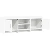 TV staliukas Televizoriaus spintelė 130 x 33 x 47 cm Balta Apdirbta mediena