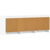 TV staliukas Televizoriaus spintelė 130 x 33 x 47 cm Balta Apdirbta mediena