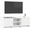 TV staliukas Televizoriaus spintelė 130 x 33 x 47 cm Balta Apdirbta mediena