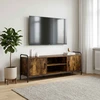 TV staliukas Televizoriaus spintelė 133 x 33 x 50 cm Dūminio ąžuolo
