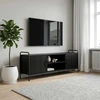 TV staliukas Televizoriaus spintelė 133 x 33 x 50 cm Juodojo ąžuolo