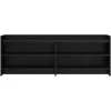 TV staliukas Televizoriaus spintelė 135 x 33 x 47 cm Juodojo ąžuolo