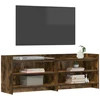TV staliukas Televizoriaus spintelė 135 x 33 x 47 cm Dūminio ąžuolo