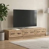 TV staliukas Televizoriaus spintelė 147 x 34,5 x 27 cm Artisano ąžuolo