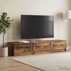 TV staliukas Televizoriaus spintelė 147 x 34,5 x 27 cm Sendintos medienos