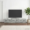 TV staliukas Televizoriaus spintelė 147 x 34,5 x 27 cm Betono pilka