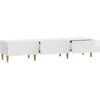 TV staliukas Televizoriaus spintelė 147 x 34,5 x 30 cm Itin blizgi balta