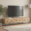 TV staliukas Televizoriaus spintelė 147 x 34,5 x 30 cm Artisano ąžuolo