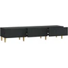 TV staliukas Televizoriaus spintelė 147 x 34,5 x 30 cm Juoda