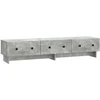 TV staliukas Televizoriaus spintelė 147 x 34,5 x 30 cm Betono pilka