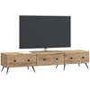 TV staliukas Televizoriaus spintelė 147 x 34,5 x 30 cm Artisano ąžuolo
