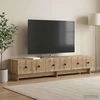 TV staliukas Televizoriaus spintelė 147 x 34,5 x 30 cm Artisano ąžuolo