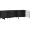 TV staliukas Televizoriaus spintelė 150 x 31 x 50 cm Juoda Apdirbta mediena