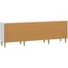 TV staliukas Televizoriaus spintelė 150 x 31 x 50 cm Itin blizgi balta