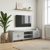 TV staliukas Televizoriaus spintelė 168 x 33 x 47 cm Betono pilka