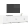 TV staliukas Televizoriaus spintelė 168 x 33 x 47 cm Balta Apdirbta mediena