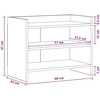 TV staliukas Televizoriaus spintelė 60 x 33 x 47 cm Balta Apdirbta mediena