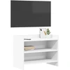 TV staliukas Televizoriaus spintelė 60 x 33 x 47 cm Balta Apdirbta mediena