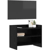 TV staliukas Televizoriaus spintelė 60 x 33 x 47 cm Juodojo ąžuolo