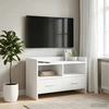 TV staliukas Televizoriaus spintelė 71,5 x 33 x 47 cm Balta Apdirbta mediena
