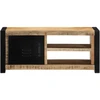 TV staliukas televizoriaus spintelė 80x30x35 cm Masyvus Rough Wood Mango