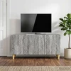 TV staliukas Televizoriaus spintelė 99 x 34,5 x 50 cm Pilka Sonoma