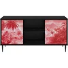 TV staliukas Televizoriaus spintelė AACHEN 102 x 33 x 51 cm Juodojo ąžuolo