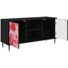 TV staliukas Televizoriaus spintelė AACHEN 102 x 33 x 51 cm Juodojo ąžuolo