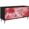 TV staliukas Televizoriaus spintelė AACHEN 102 x 33 x 51 cm Juodojo ąžuolo
