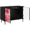 TV staliukas Televizoriaus spintelė AACHEN 69 x 33 x 50,5 cm Juodojo ąžuolo