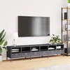TV staliukas Televizoriaus spintelė, antracito, 202x39x43,5cm, plienas