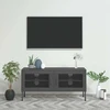 TV staliukas Televizoriaus spintelė, antracito spalvos, 105x35x50cm, plienas