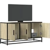 TV staliukas Televizoriaus spintelė, ąžuolo, 100x35x50cm, mediena ir metalas