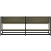 TV staliukas Televizoriaus spintelė, ąžuolo, 120,5x40x46cm, mediena/metalas
