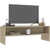TV staliukas Televizoriaus spintelė, ąžuolo, 120x40x40cm, apdirbta mediena