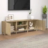 TV staliukas Televizoriaus spintelė, ąžuolo, 150x30x50cm, apdirbta mediena