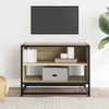 TV staliukas Televizoriaus spintelė, ąžuolo, 61x40x46cm, mediena ir metalas