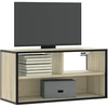 TV staliukas Televizoriaus spintelė, ąžuolo, 80x31x39,5cm, mediena/metalas