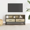 TV staliukas Televizoriaus spintelė, ąžuolo, 80x34,5x40cm, mediena/metalas