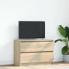 TV staliukas Televizoriaus spintelė, ąžuolo, 80x35x54 cm, apdirbta mediena